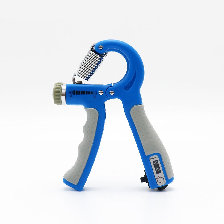 10-60Kg Hand Gripper Gym Expander Fitness Hand Grip Dynamometer Finger Heavy Exerciser Strength for Muscle Recovery Hand Trainer: Blue