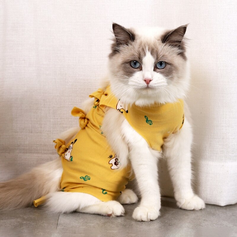 Trajes de recuperación quirúrgica para gato, ropa de recuperación para heridas, camisa de perro después de la cirugía, traje de recuperación de destete, ropa para mascotas