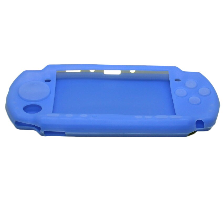 For Sony PSP 2000/3000 Soft Silicone Case Skin Protective Cover Rubber Shell For PSP 2000/3000 Game Console Accessories: Blue