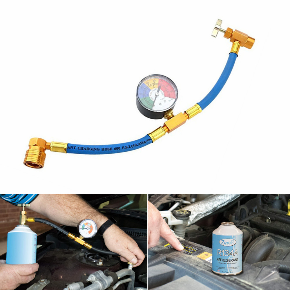 Automotive Air Conditioning Refill r134a Refrigerant Gas Filling Refrigeration Tool r134a Adapter r134a Charging Kit