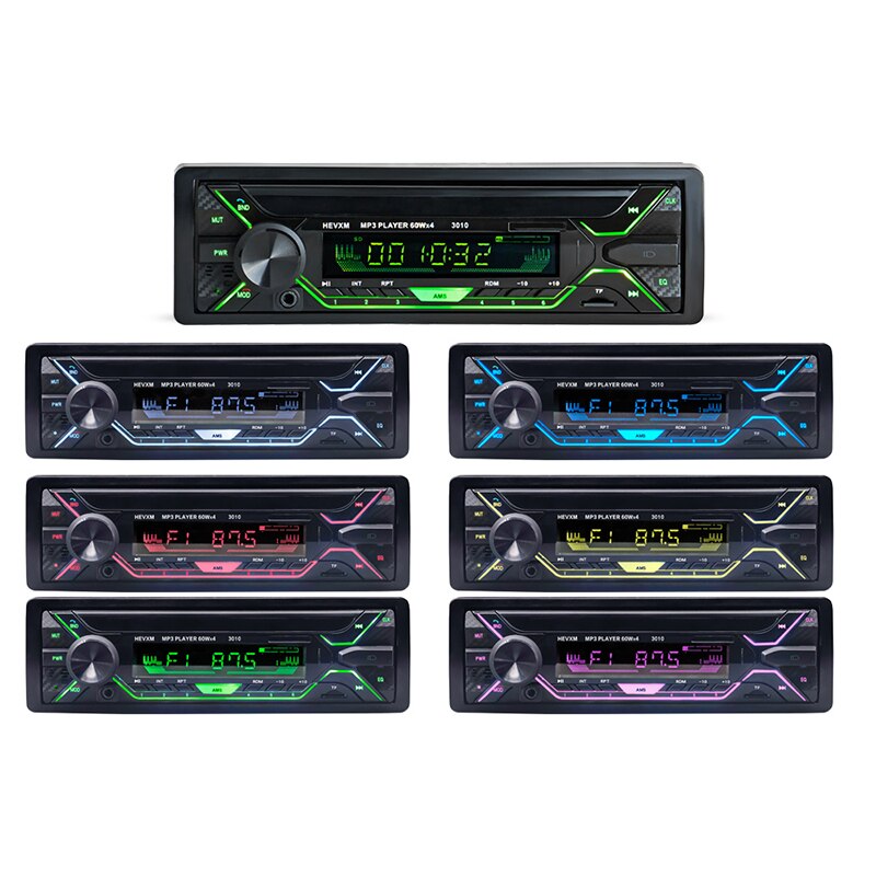 Bilradio stereospelare 3010 autoradio aux ingångsmottagare 1 din bluetooth stereo radio  mp3 multimediaspelare stöd fm/wma/usb: Default Title
