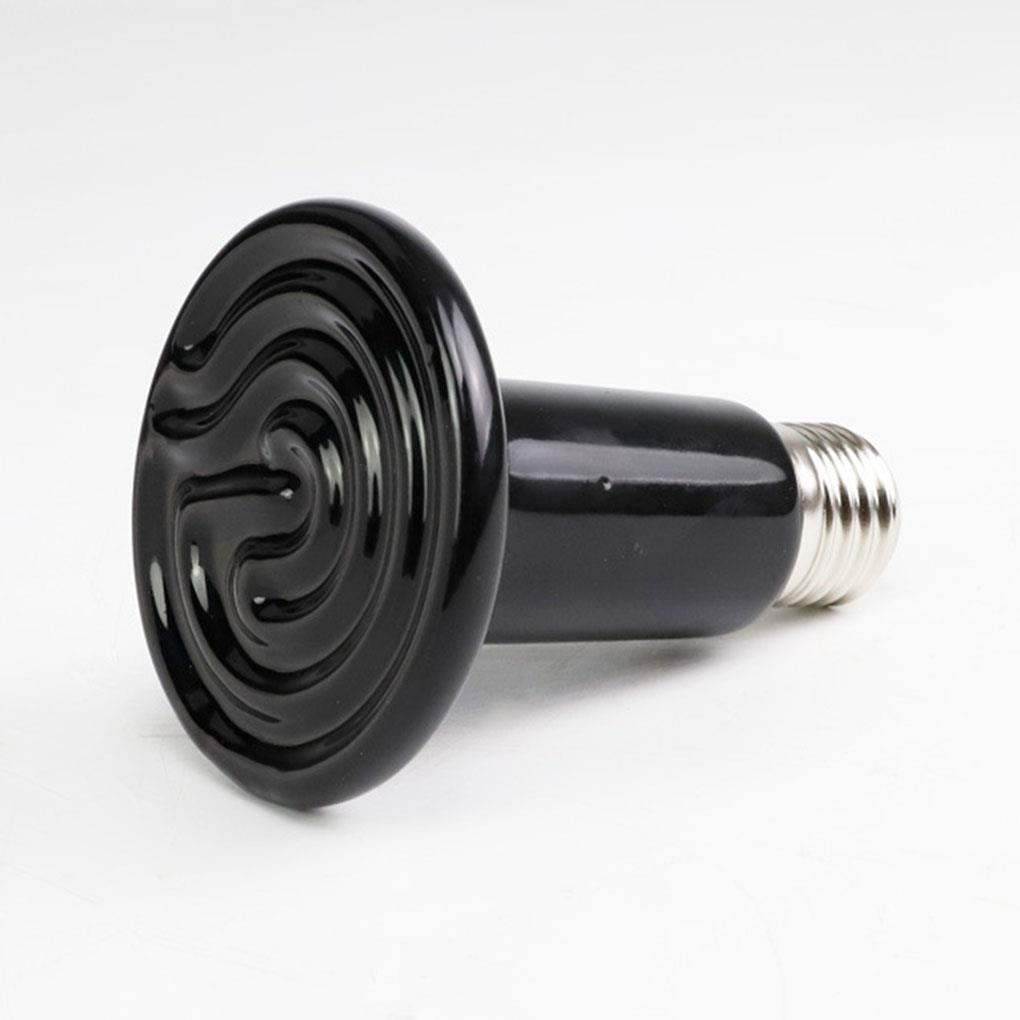 Pet Heating Light Bulb Infrared Black Ceramic Emitter Heat Lamp Bulb For Reptile Animals Heater Brooder Ceramic Heate Bulb