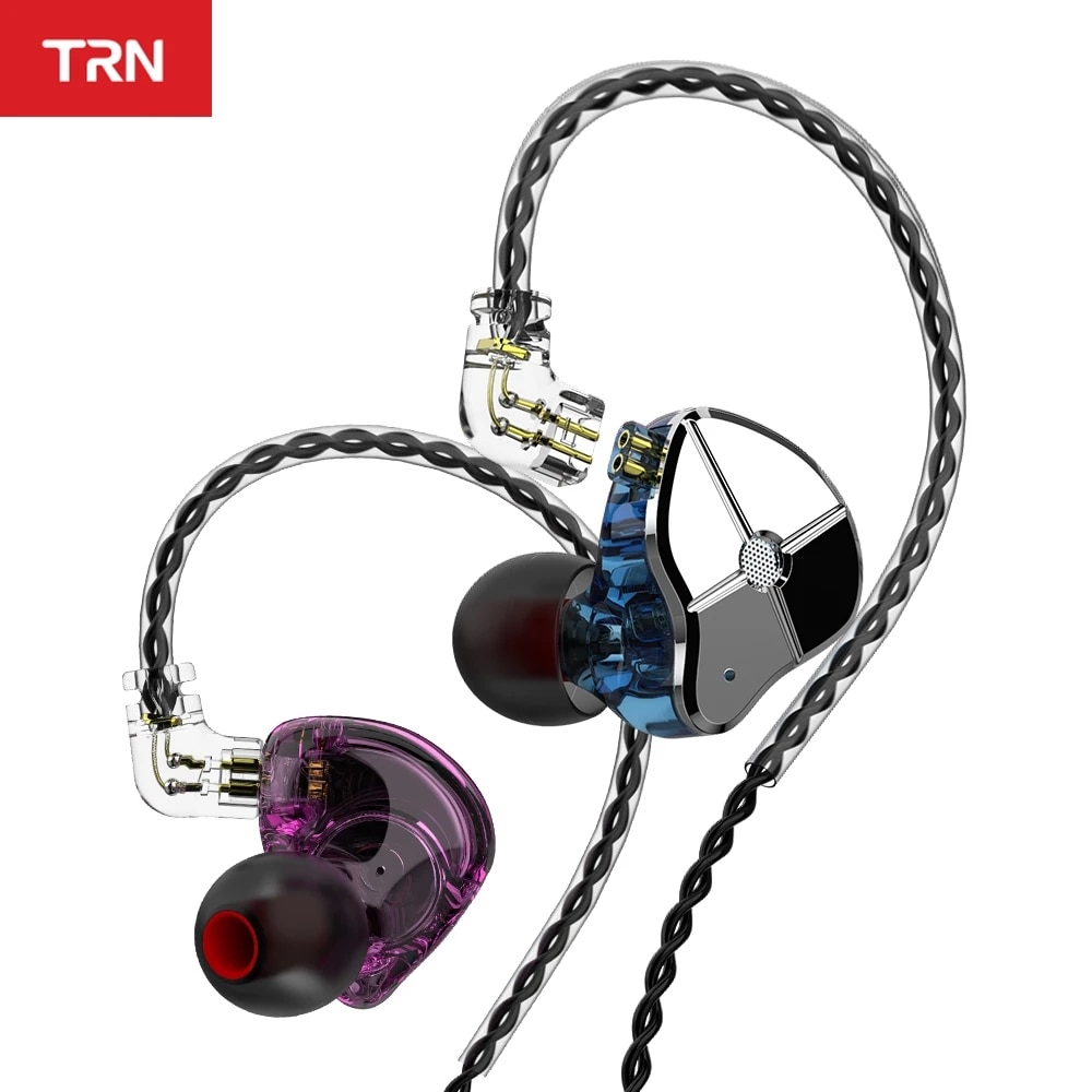 Neueste TRN ST1 1BA + 1DD in Ohr Kopfhörer hybrid HIFI DJ Monitor Laufen Sport Kopfhörer Ohrstöpsel Headset Abnehmbare Kabel v90 V80 VX