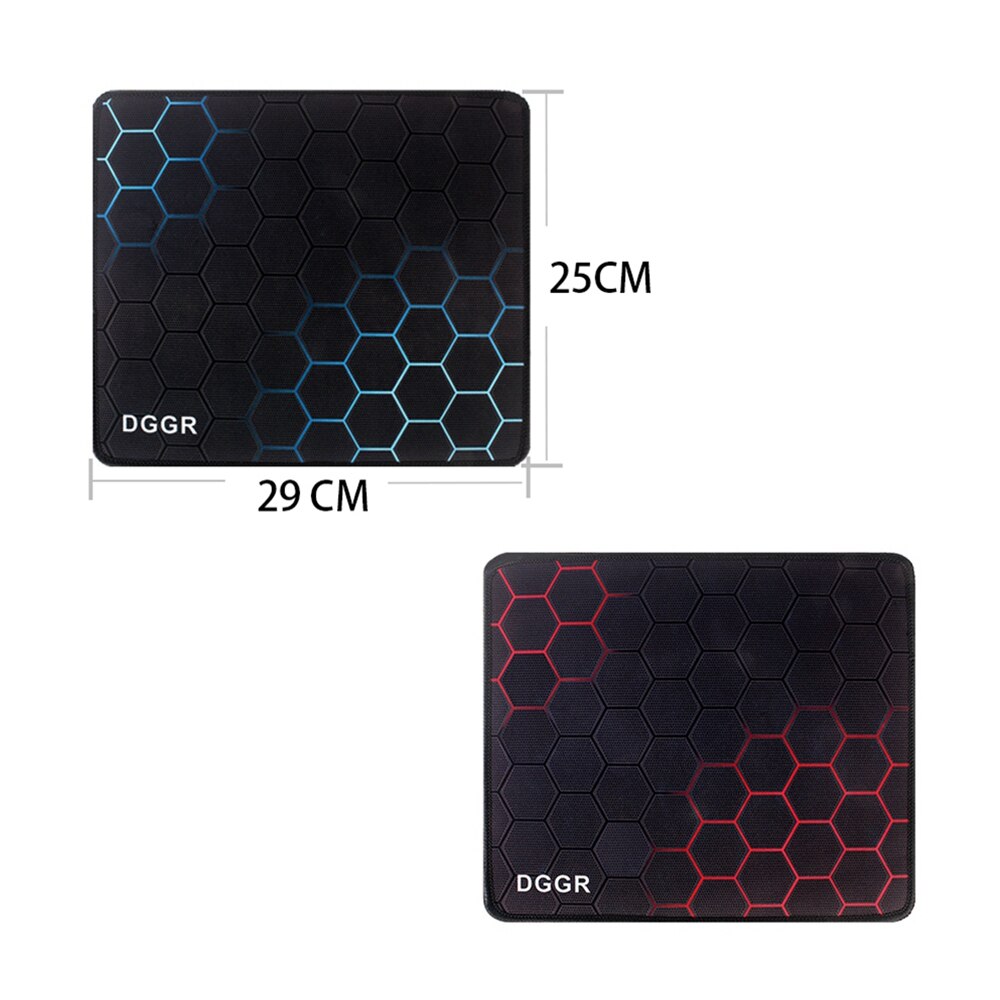 DGGR small Mouse Pad Classic hexagon graphics Gaming Mouse pad Anti-slip Natural Rubber with Locking Edge Gaming Mouse Mat