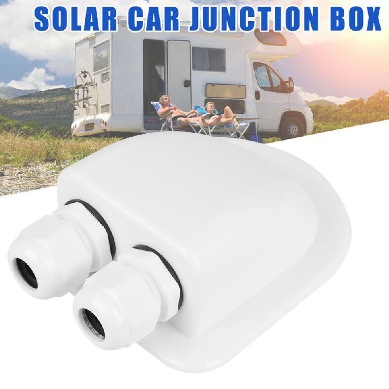 Double Wire Entry Gland Box Solar Panel Roof Wire Entry Gland Box Cable Motorhome Car Accessories