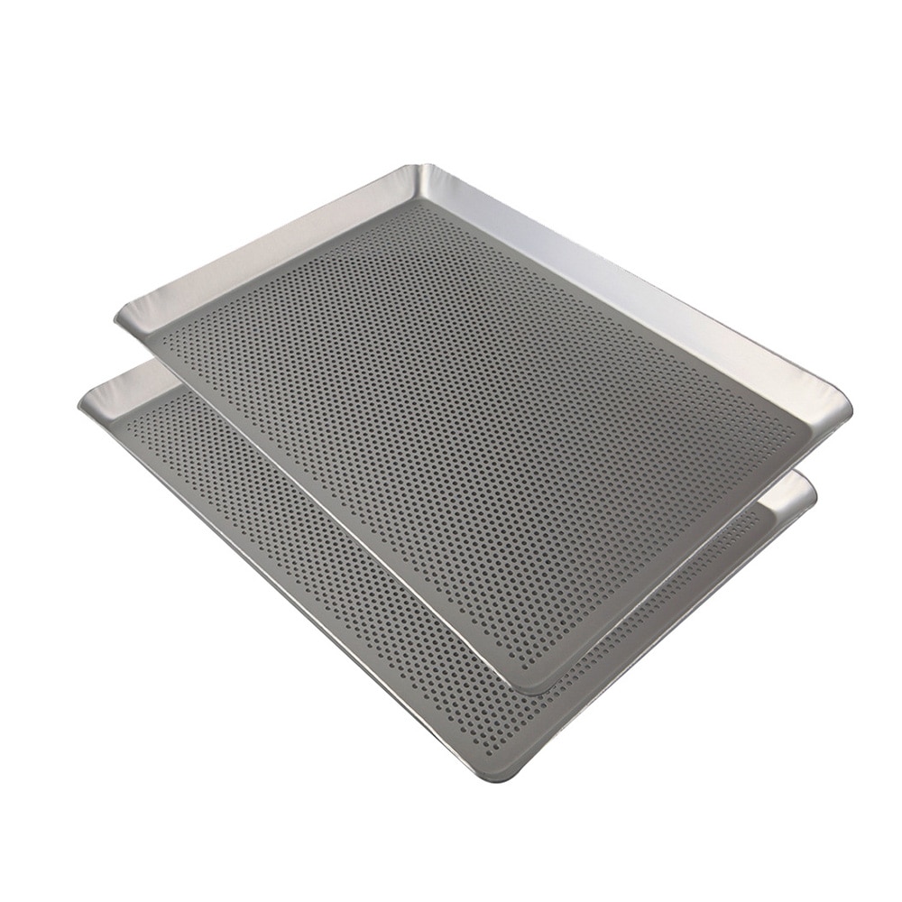 Rectangle Aluminum Alloy Non-stick Cake Cookies Perforated Tray With Holes Oven Heat Resistance Baking Pan Kitchen Bakeware