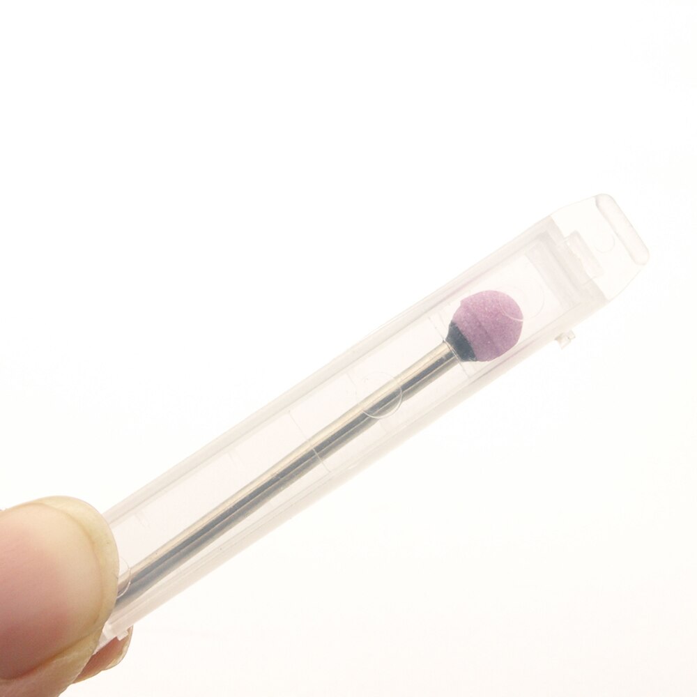 Super Diamond Rotary Burr Nail Drill Bits Milling Cutter Manicure Electric File Pedicure Machine Tools: Pink Ball stone