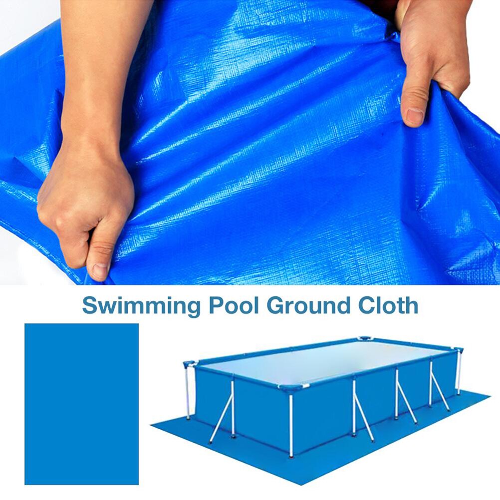Rectangle Swimming Pool Mat Foldable Pool Floor Cloth Swimming Pool Protective Mat