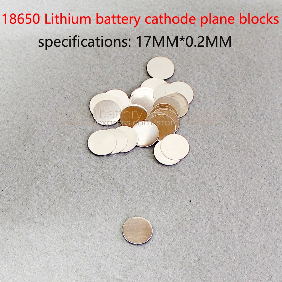 50 stks/partij 18650 lithium batterij negatieve spot lassen cap rvs 18650 batterij kathode platte kop cap accessoires