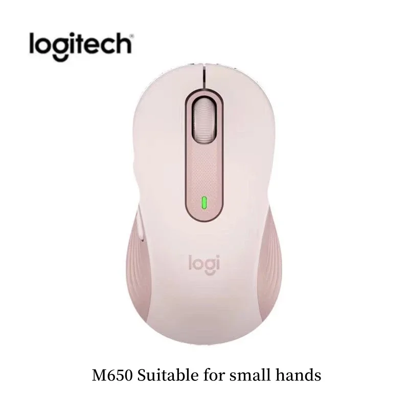 Originele Logitech M650 Bluetooth draadloze muis Stille klikken voor pc/Mac/multi-apparaat/Chromebook Office Laptop Sensortechnologie: Rood