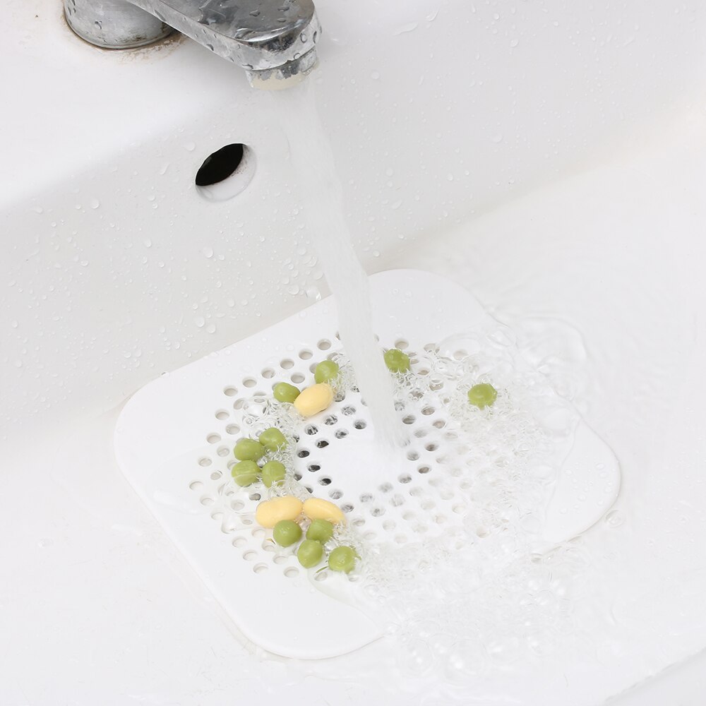 Atrapapelo redondo de silicona para fregadero, colador de drenaje, filtro de ducha, tapón de agua de goma, tapón desodorante para cocina y baño, tapón para el pelo
