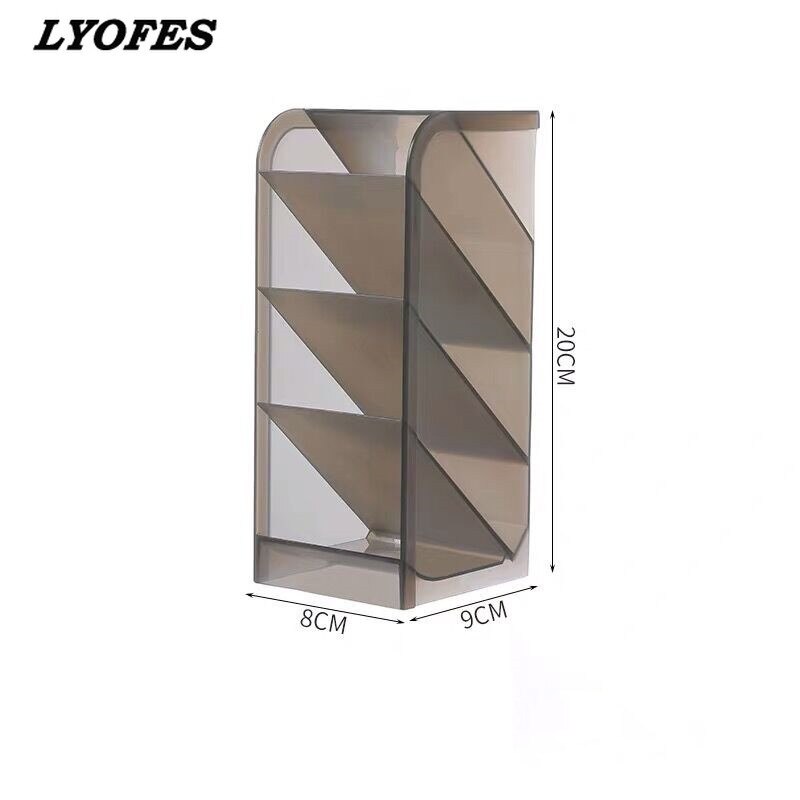 Organiseur de bureau pour stylos, rangement de papeterie, organisateur de bureau, support de brosse, accessoire de bureau pour porte-stylo: Big grey