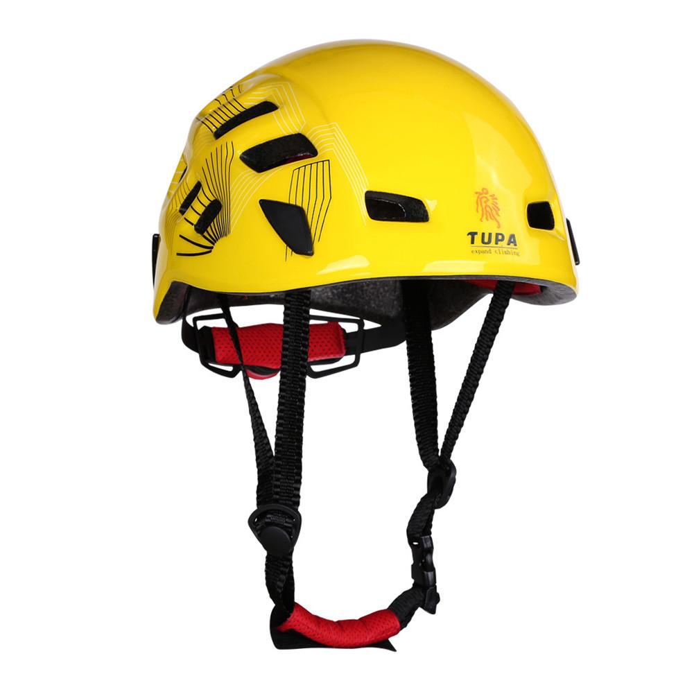 Outdoor Sports Equipment Safety Helmet For Rock Climbing Caving Rescue Drifting Riding Downhill Expansion And Mountaineering: Yellow