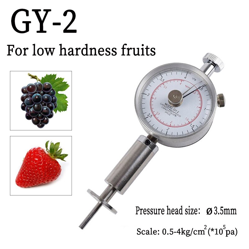 Tragbare Pointer Obst Härte Tester GY-3 Obst Penetrometer für Äpfel birnen Trauben Orangen GY-2 GY-1 Obst Sclerometer: GY-2