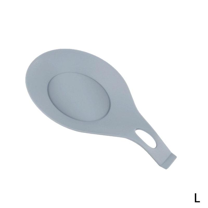 1 Stck Lebensmittel Klasse Silikon Löffel matt Wärme Geschirr Matten Löffel Rest Gerät Küche Utensilien Küche Gerichte: L