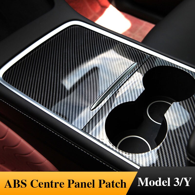 Car Central Control Panel Sticker For Tesla Model 3 Wood Center Console Accessories Model Y Interior Film Wood Grain