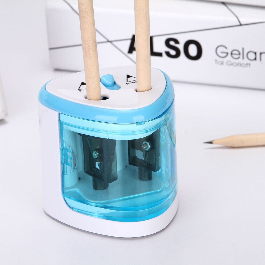 #H30 Automatic pencil sharpener Two-hole Electric Touch Switch Pencil Sharpener stationery Home Office School Supplies