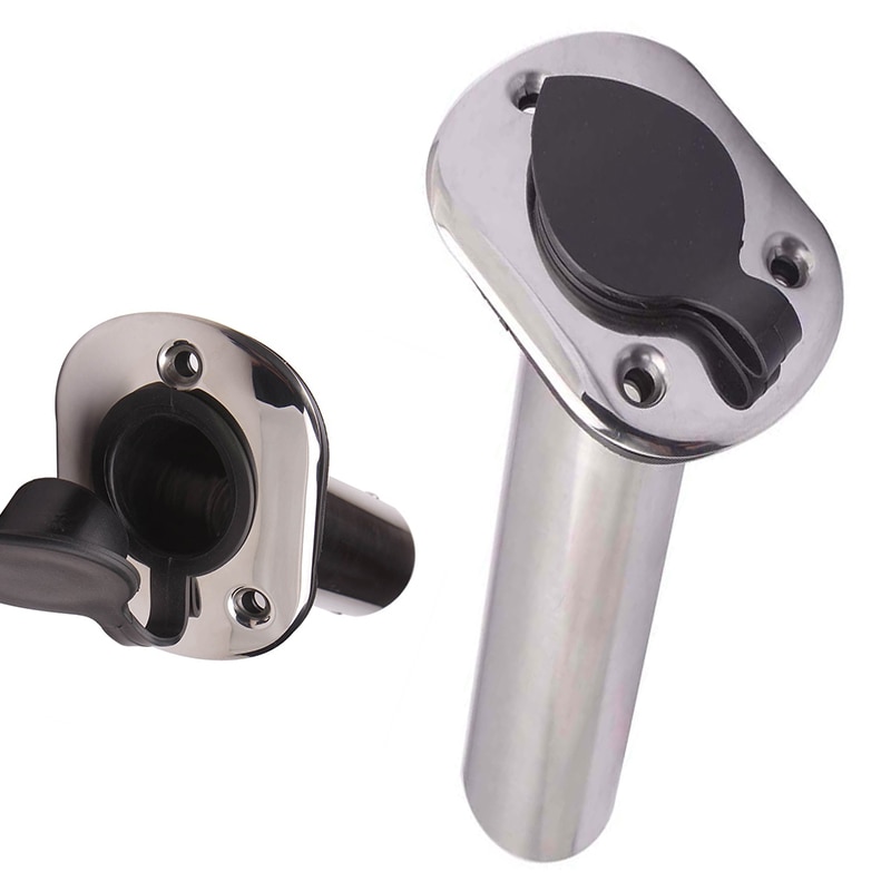 Stainless Steel Fishing Pole Stand Bracket Fishing Marine Accessory Tackle tool Rack Flush Mount Boat Fishing Rod Holder