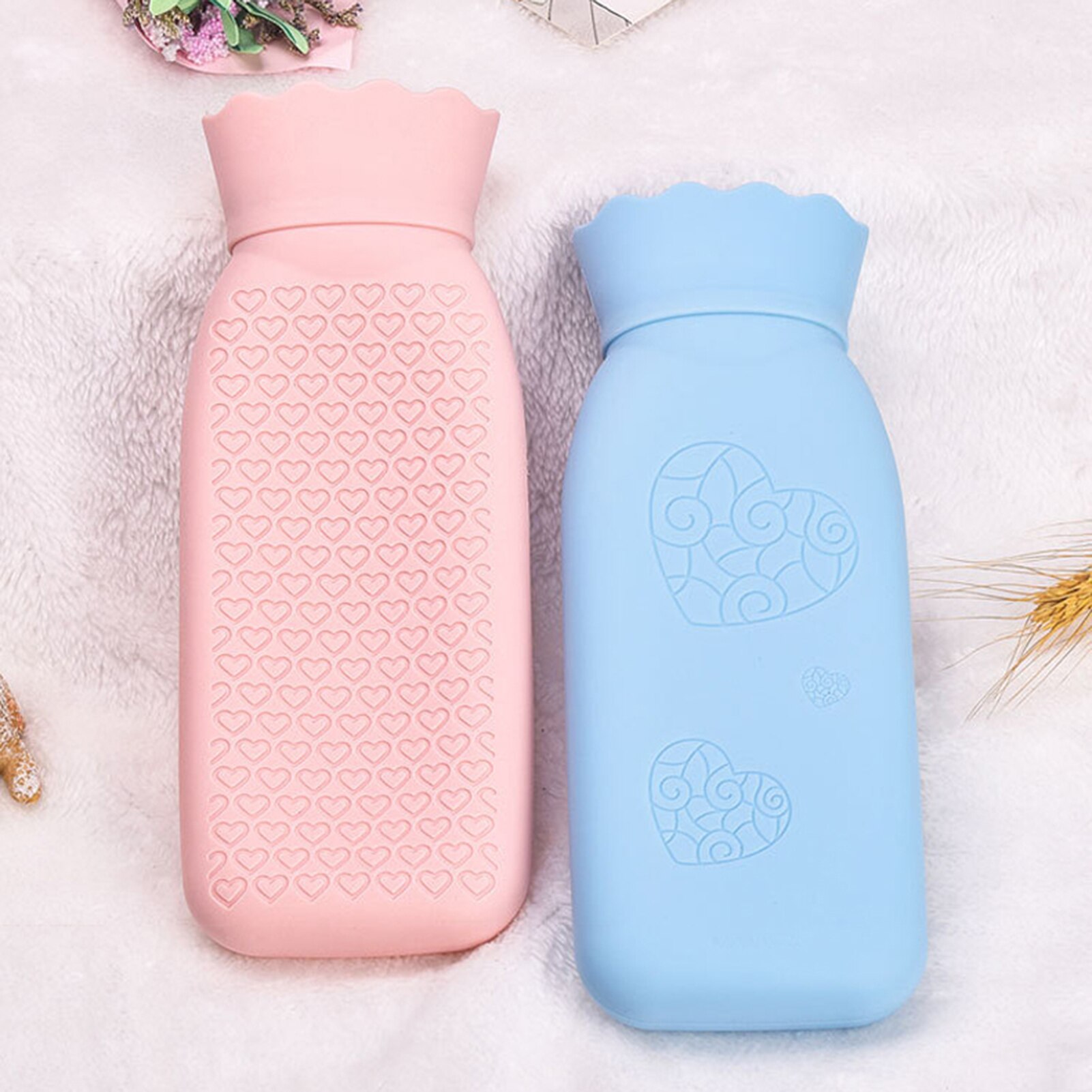 Hand Warmer Water Bag Warm Bottle Microwave Silicon Termofor Gumowy Kids Foot Neck Outdoor Heating Freezer Colding