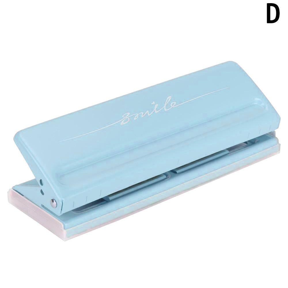 6 Hole puncher Loose-Leaf Standard Puncher Paper Adjustable Stapler Office Binding Supplies Student Stationery Equipment