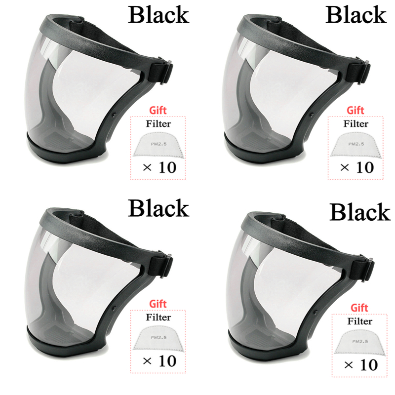 Work Protection Mask Full Face Shield Protection Face Cover Reusable Kitchen Splash Protection Mask Anti-fog Windproof Mask: GRAY