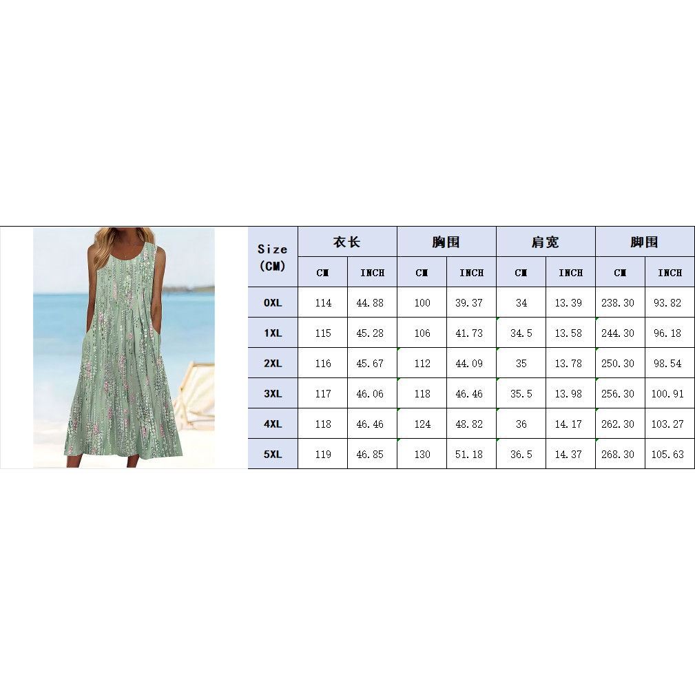 2025 femmes grande taille été sans manches imprimé tenue décontractée pour les femmes vêtements robes de soirée grande taille femmes vêtements