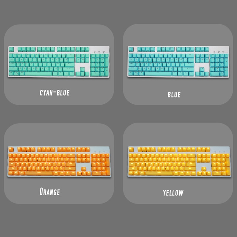PBT w języku angielskim Languag108 Keyscaps klucze różnorodność kolorów wyborów dla Cherry klawiatura mechaniczna mx nakładka na klucz przełączniki