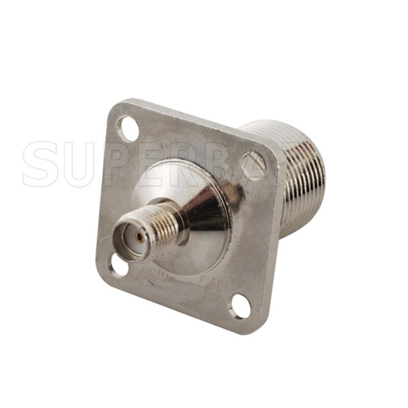 Superbat 5pcs SMA-N Adapter SMA Jack to N Female Panel Mount Bulkhead Straight RF Coaxial Connector