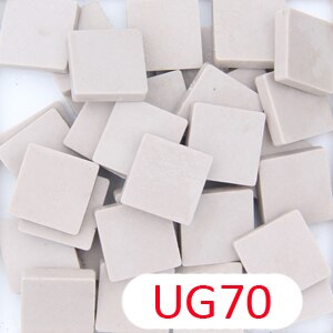 200 gram / 2 cm (18mm )  uglaserede porcelænsfliser: Ug70