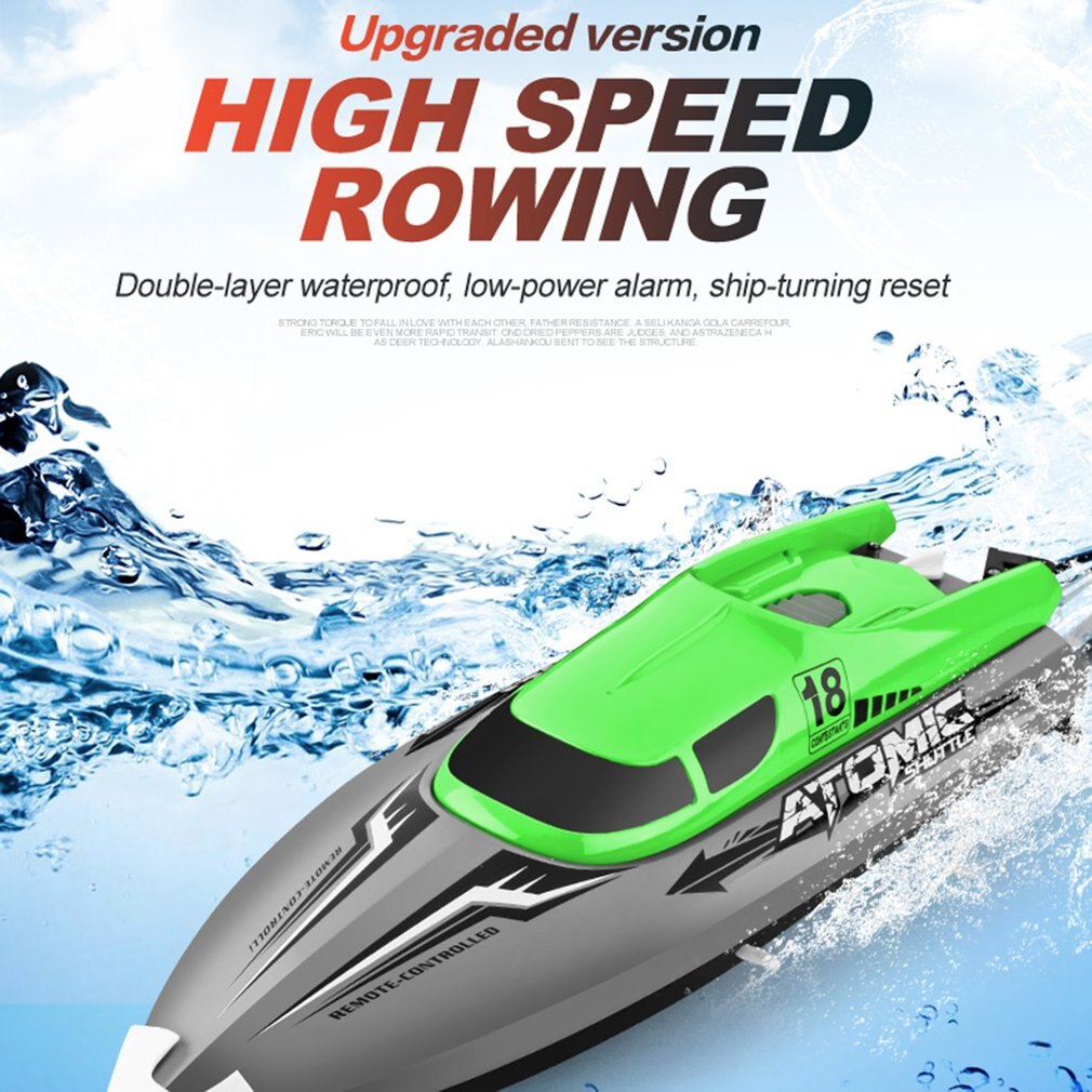 2.4g High-speed Remote Control Boat Upgraded Version Cooling Capsize Reset Speed Boat Water Game Boat Toy