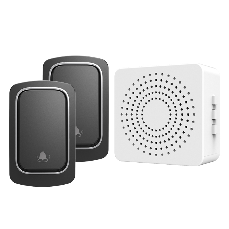 SIXWGH Outdoor Wireless Doorbell Home Welcome My Melody Bell NO Battery Required Waterproof House Door bell: PURPLE