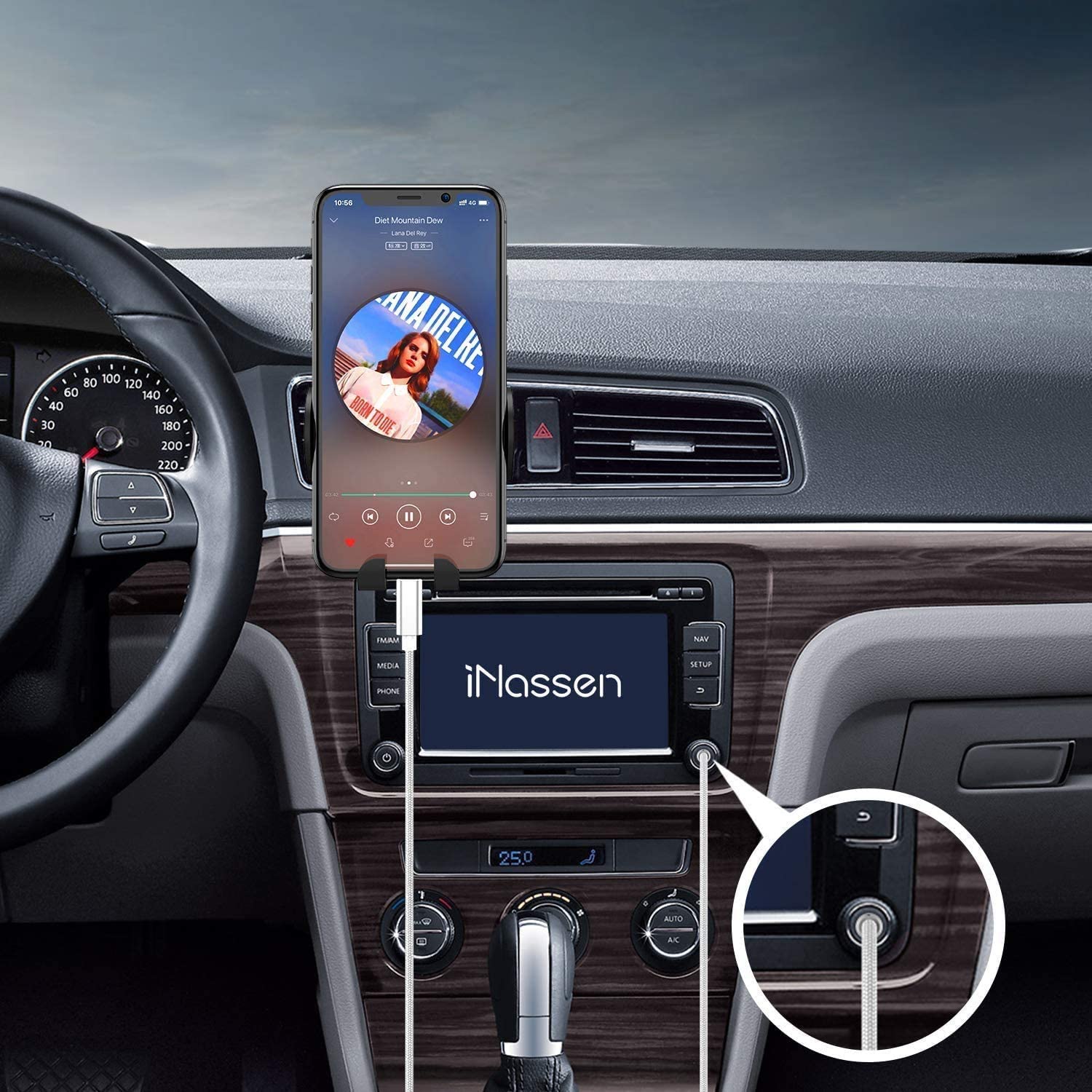 Auto Aux Kabel Audio Cord Voor Iphone 12 11 Pro X Xs Max Xr 7 8 Plus Converter 3.5Mm jack Headphone Adapter Aux Kabels Lijn