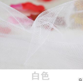 10Yards 150cm Soft Tulle Mesh Lace Fabric Wedding Dress Cloth Netting Mosquito Net Solid Color Pettiskirt Veil Ball Gown Tutu: milk white