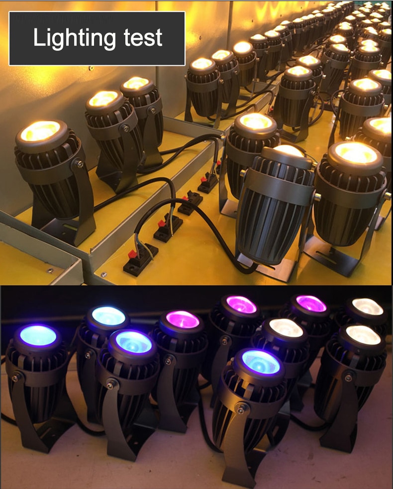 Led projektør udendørs vandtæt  ip65 udendørs led spotlight 10w led spot lys udendørs belysning smal vinkel høj effekt zfg 0004