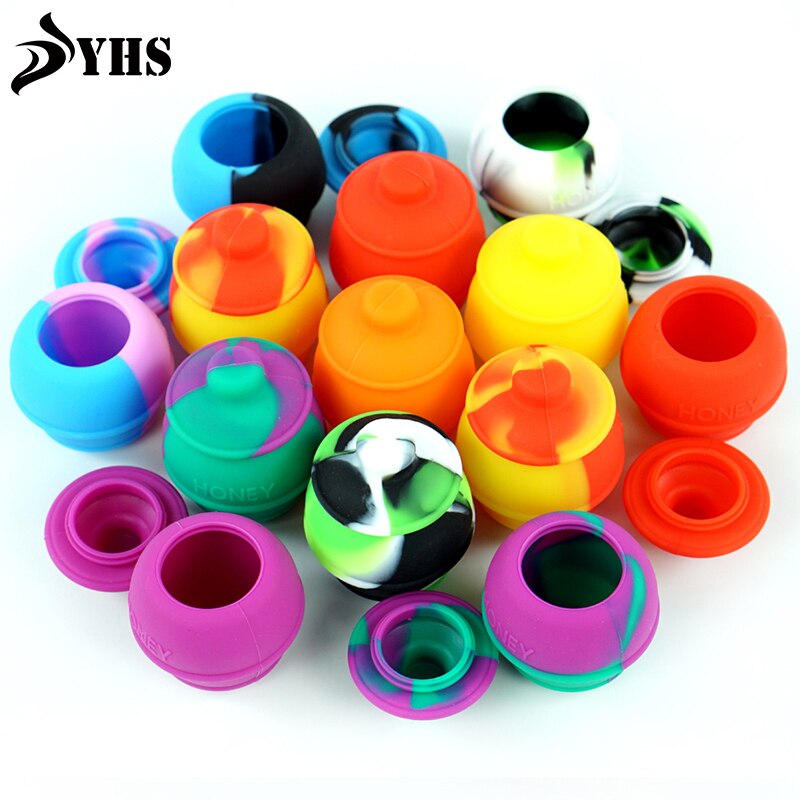 3pcs 35ml Nonstick Silicone Wax Containers Silicone Storage Container bottle jar dad For Wax Oil