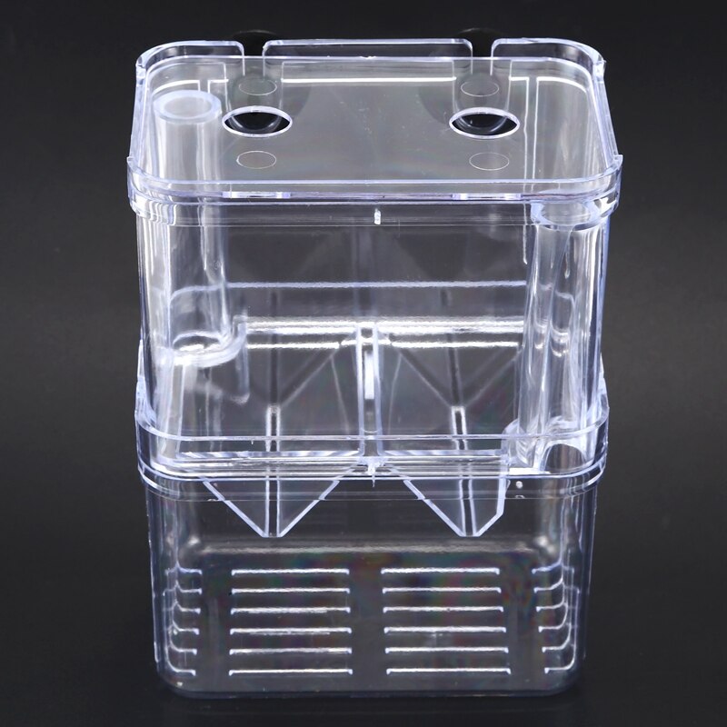 Clear Plastic Aquarium Fish Breeding Box Incubator Isolation