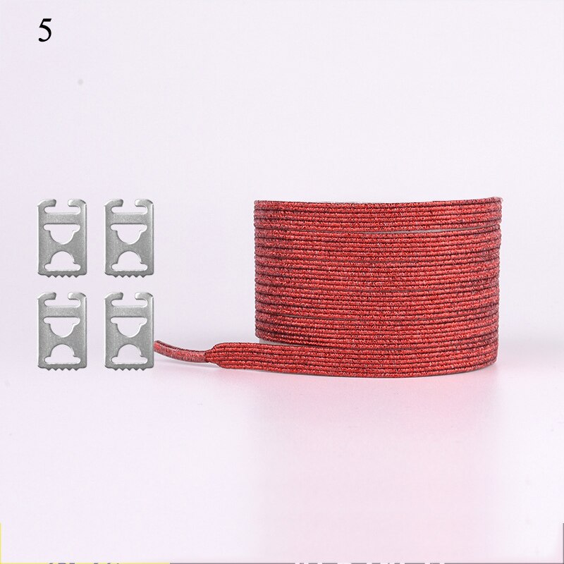 Fargerike skinnende skolisser unisex 105cm raske uten knytesko blonder barn barn spenne skolisser stretch late skolisser: 5