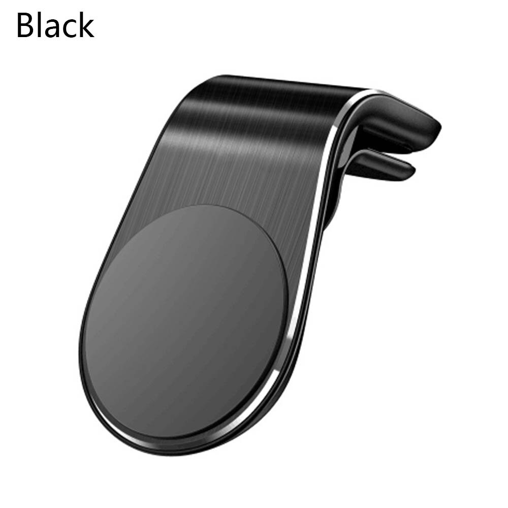 Universal bil magnetisk telefonholder luftventil mount stand telefon holder bil beslag telefon support gps magnet holder: Sort