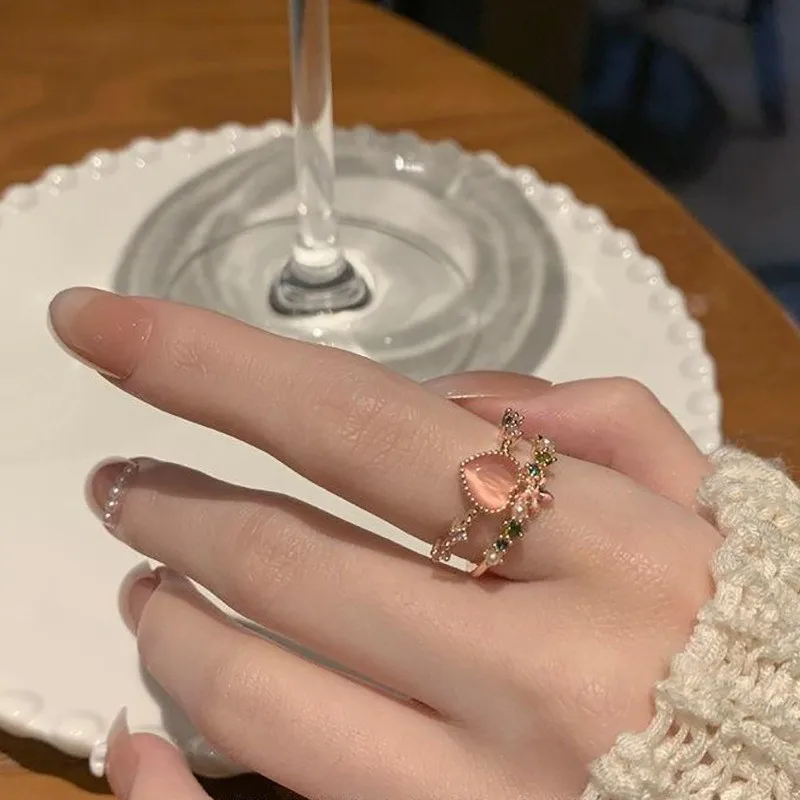 Anillo gótico abierto de serpiente para mujer, anillos ajustables con animales, para reptiles, accesorios de joyería con personalidad Punk, tentáculos de joyería: Zafiro
