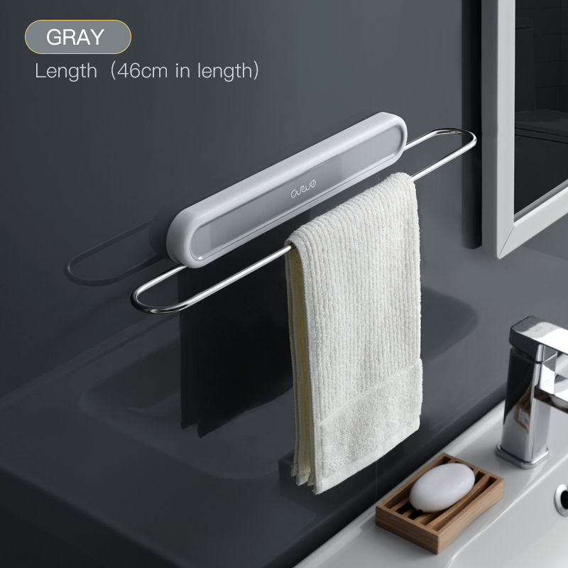 Shanrya 2 Portasciugamani Per Anta Armadio In Acciaio Inossidabile 430 - Porta Strofinacci Salvaspazio Per Cucina, Bagno, Lavanderia - Nero 36 Cm - 4
