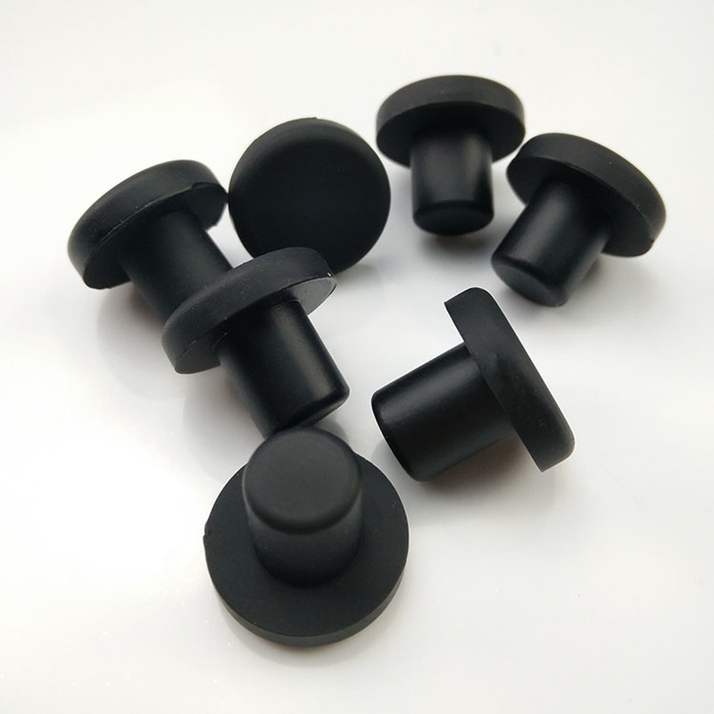Round Solid Rubber Seal Hole Plugs High Temperature Resistance T Type Silicone Hole Caps Dust-proof Gasket Blanking End Caps