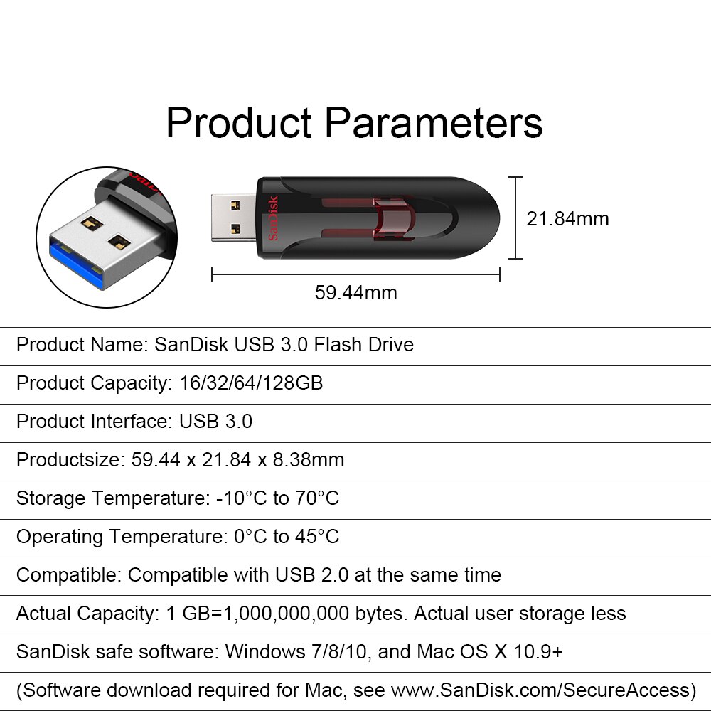 100% oryginalny SanDisk USB 3.0 długopis-drivy 256GB 128GB pamięć USB szybki karta pamięci 64GB 16GB 32GB U dysk CZ600