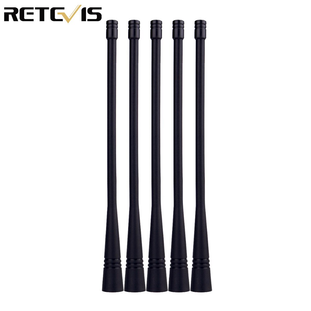 5pcs Retevis 10W UHF 400-520MHz Antenna SMA-M per Yaesu Baofeng Retevis RT1 RT3 Walkie Talkie ham Radio Transceiver Hf J9106F