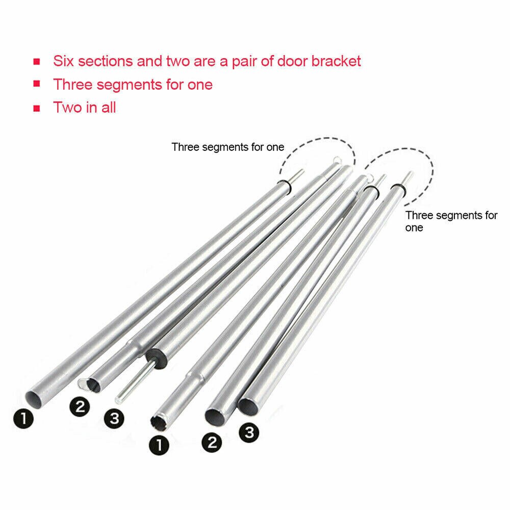2 Stks/set Universele Ijzer Verstelbare Outdoor Camping Tarp Telescopische Tent Polen Tuin Zonnescherm Outdoor Camping