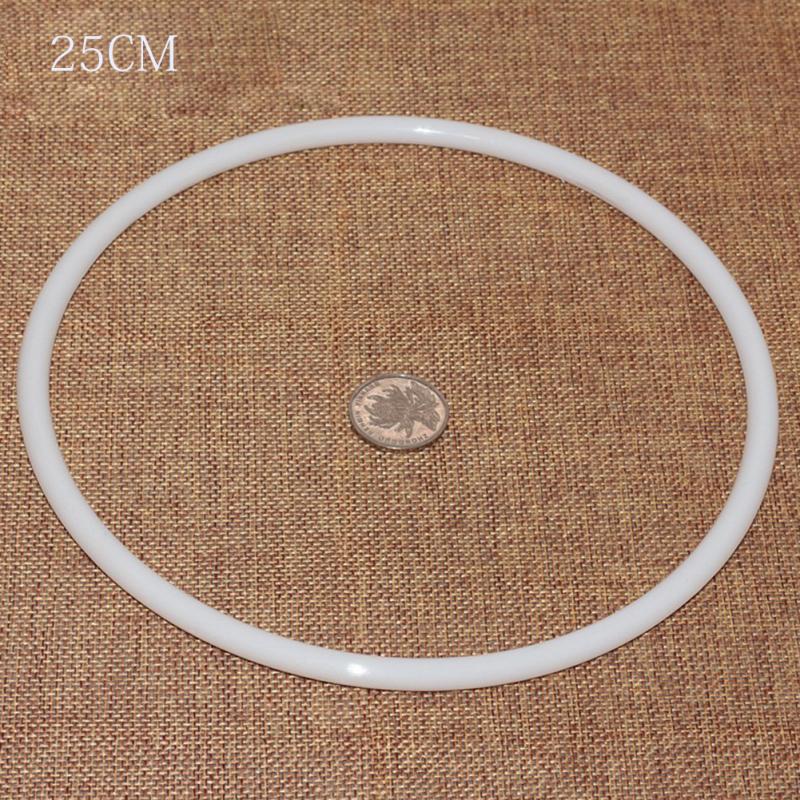 6cm/11cm/16cm/20cm/25cm DIY Dreamcatcher Ring Accessories Plastic Crafts Durable Round White Large Hoops for Dreamcatcher #63: 1pc 25cm