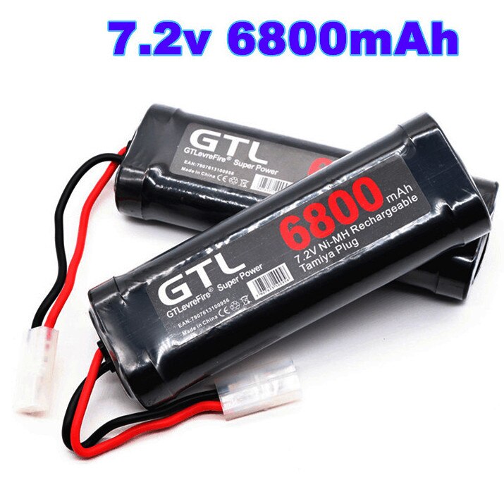 Original 7.2V Battery 6800mah NiMH Batteries Pack For RC Car Truck Buggy Boat Tank Ni-Mh Baterias gray supper power.