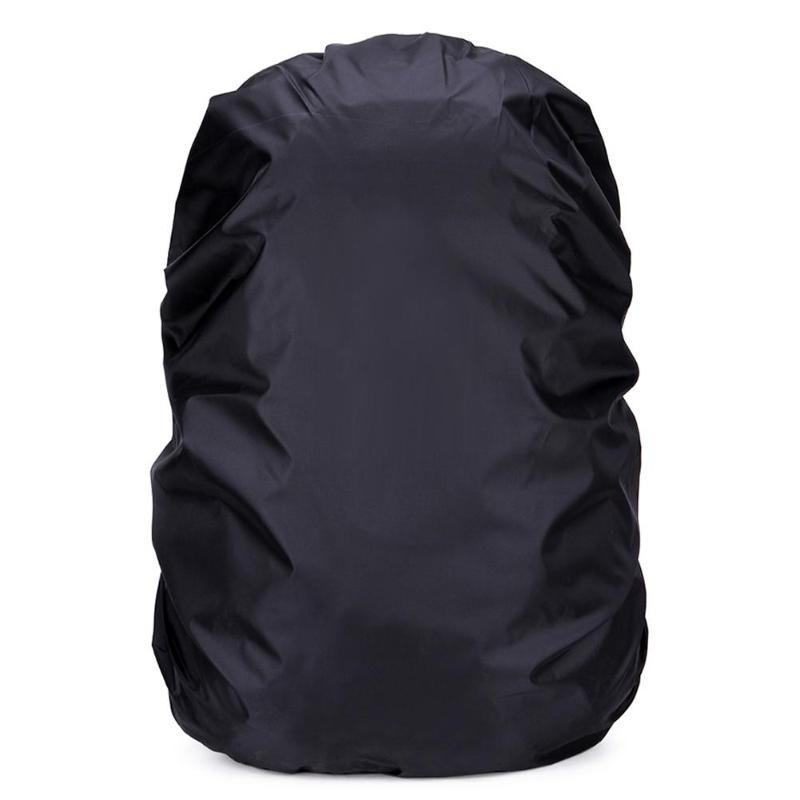35l-70l vandtæt støvtæt rygsæk regndæksel bærbar ultralet skulderbeskyttelse justerbar udendørs vandreture sports taskeovertræk: 35l sorte