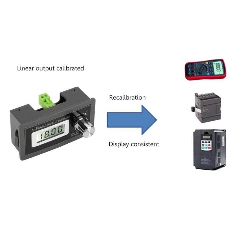 2-wire 4-20mA Current Loop Signal Generator Panel-mounted Current Transducer Support 2,3,4 wires A69D