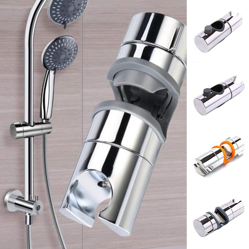 1Pc Adjustable Bracket Made In Sturdy 24mm 25mm ABS Replacement Sturdy Bathroom Shower Rail Head Slider Holder