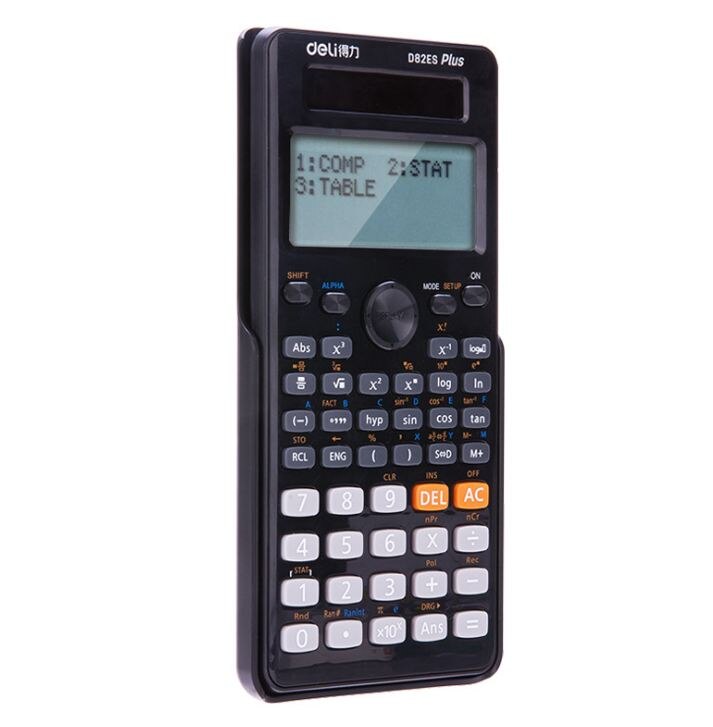 Genuine Desktop Dual Power 252 Kinds Function Scientific Calculator Solar+Battery Power 12 Digital 2-Line LCD Display